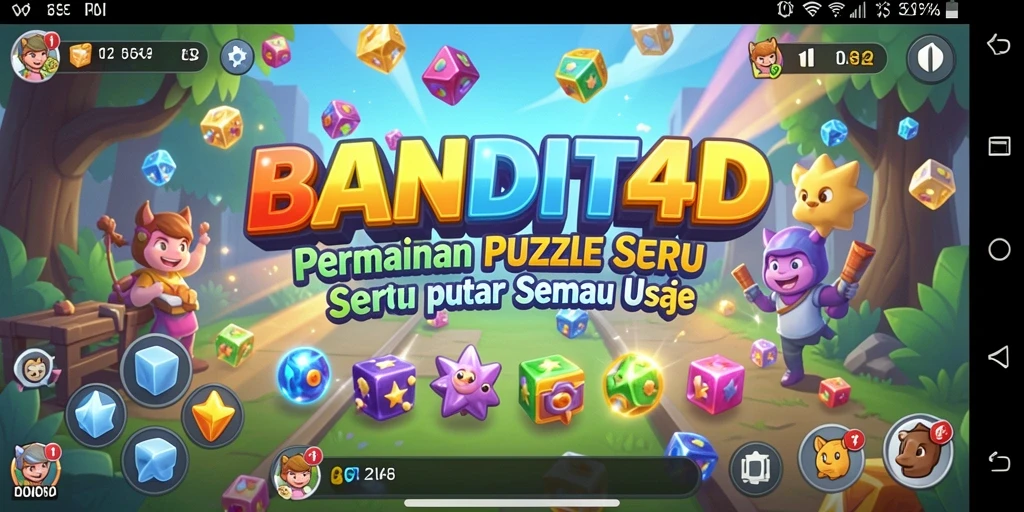 Screenshot BANDIT4D menampilkan gameplay Puzzle yang menarik dan menantang.