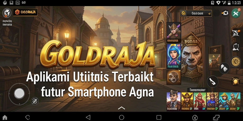 Tampilan antarmuka GOLDRAJA yang sederhana dan mudah digunakan.