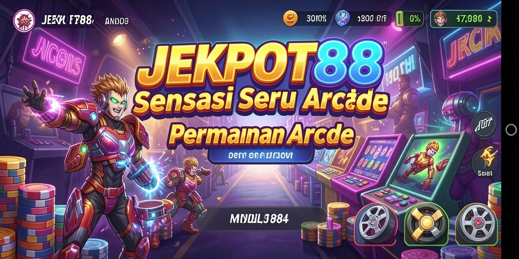 Screenshot JEKPOT88 menampilkan tampilan seru gameplay Arcade.