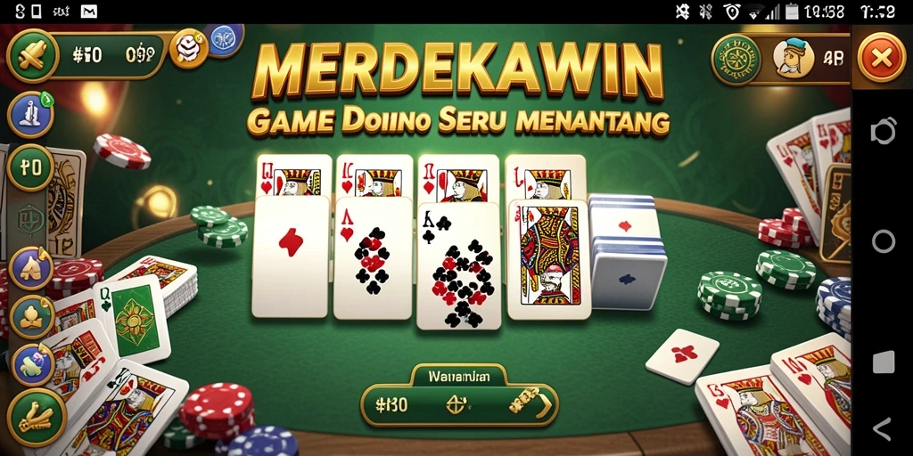 Tampilan gameplay MERDEKAWIN menampilkan suasana kompetitif yang seru.