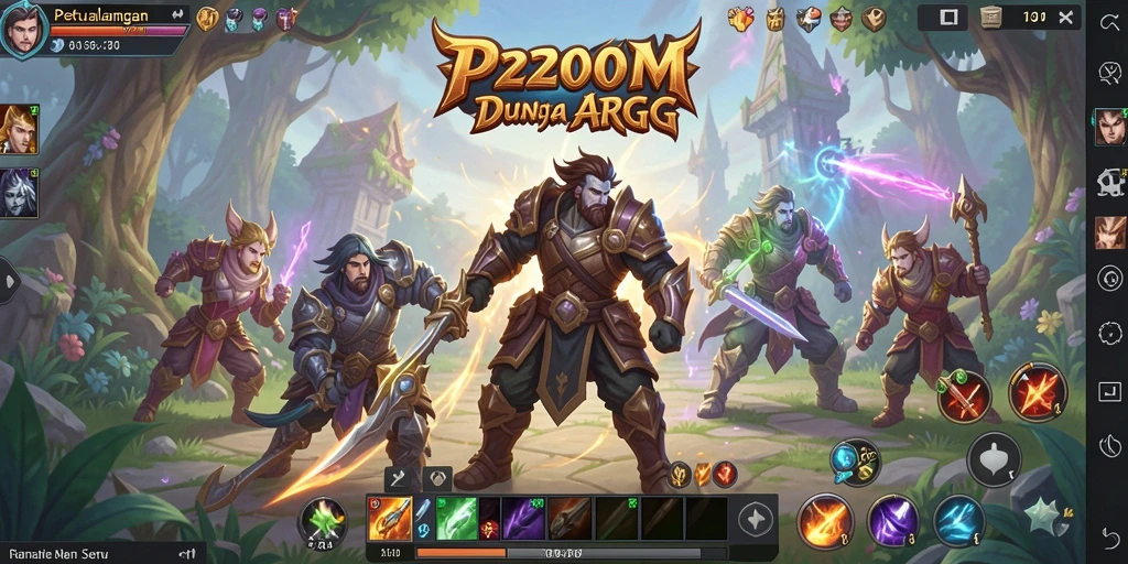 Tampilan gameplay P200M yang menampilkan aksi bertarung yang mendebarkan.