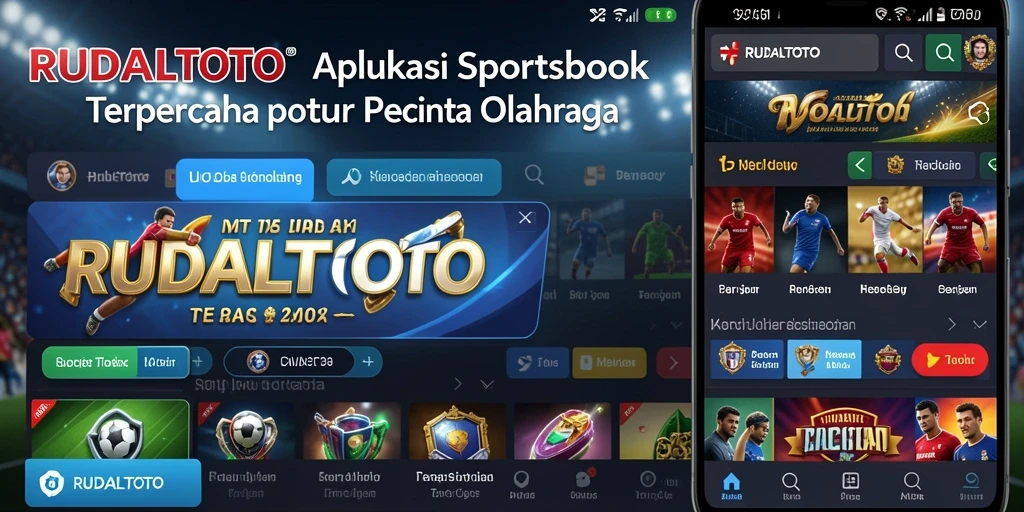 Screenshot menampilkan antarmuka menarik RUDALTOTO saat taruhan olahraga.